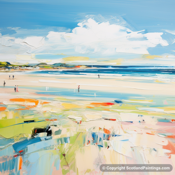 Painting - St Cyrus Beach - Scotland in Summer