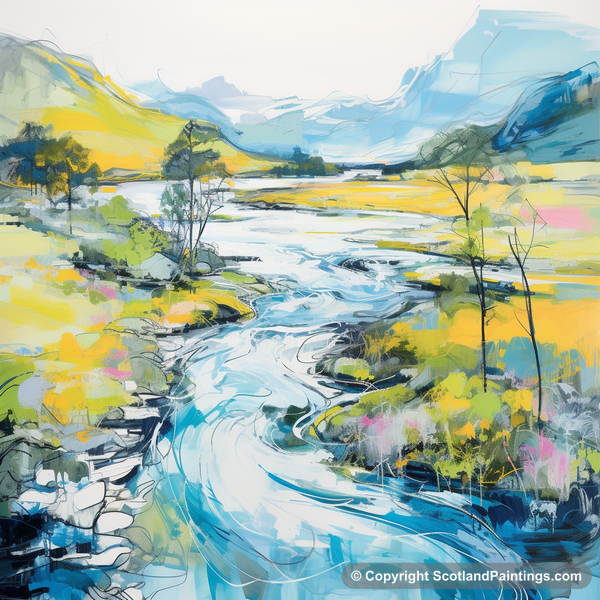 Painting - River Orchy - Scotland in Summer