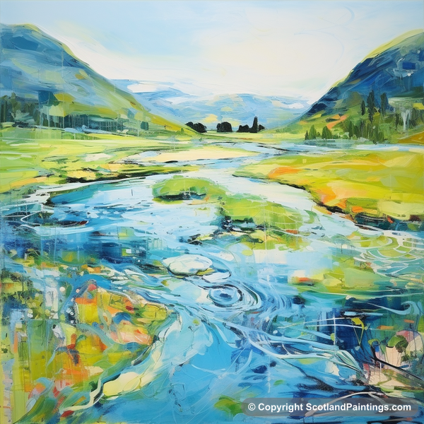 Painting - River Orchy - Scotland in Summer