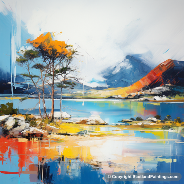 Painting - Loch Maree - Scotland in Summer