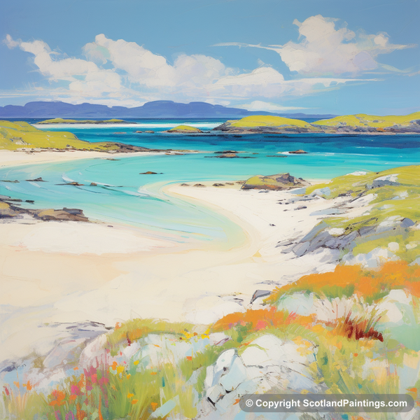 Painting - Mellon Udrigle Beach - Scotland in Summer