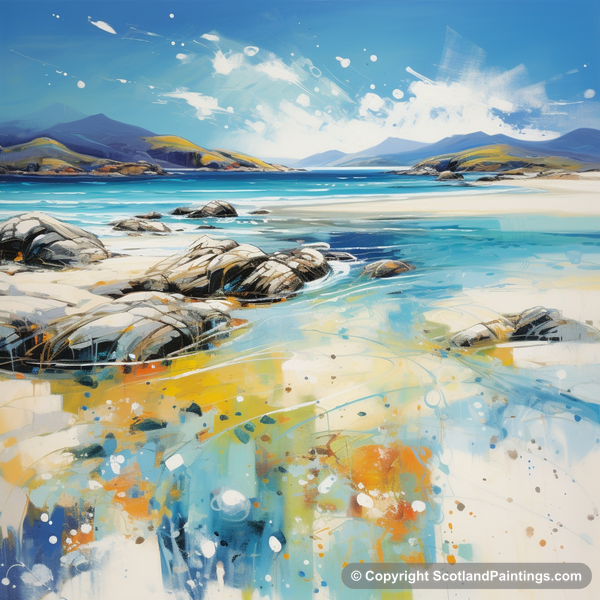 Painting - Seilebost Beach - Scotland in Summer