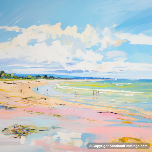 Painting - Longniddry Beach - Scotland in Summer