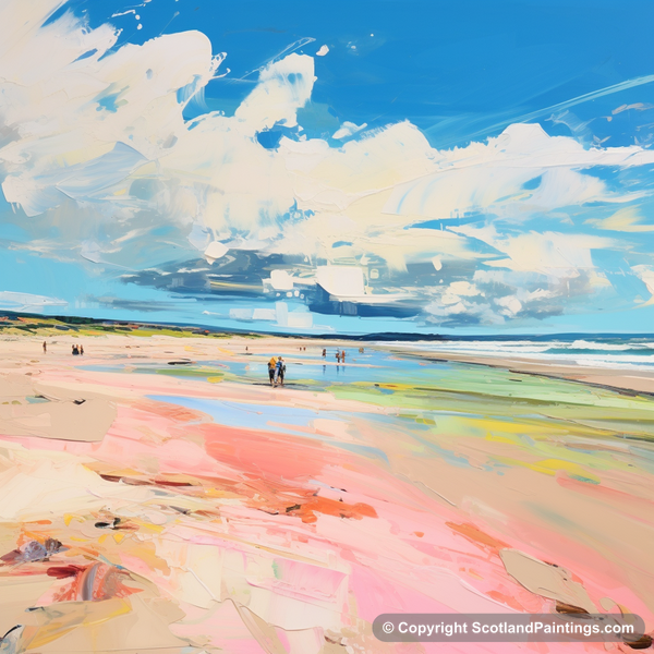 Painting - Longniddry Beach - Scotland in Summer