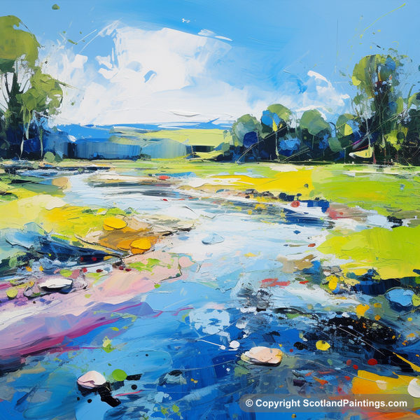 Painting - River Dee - Scotland in Summer