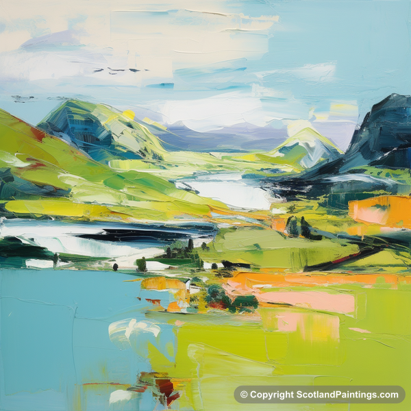 Painting - Loch Glencoul - Scotland in Summer