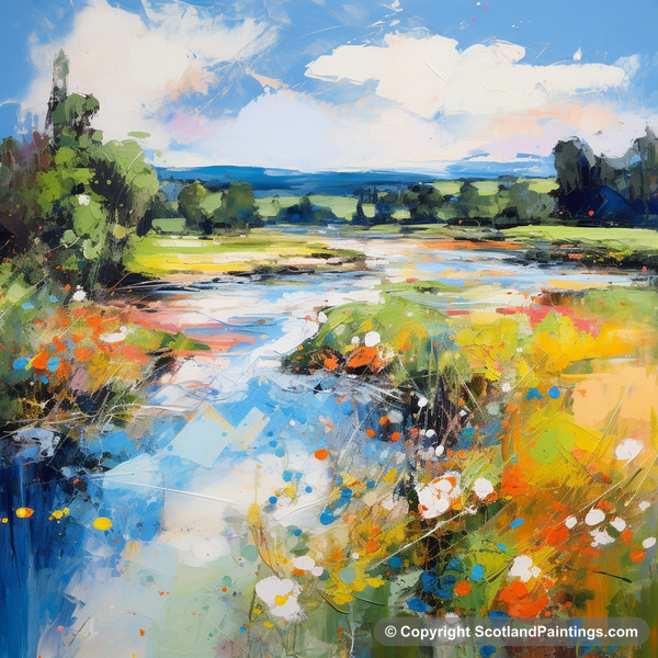 Painting - River Lyon - Scotland in Summer