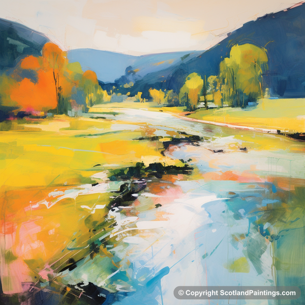 Painting - River Earn - Scotland in Summer