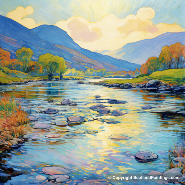 Painting - River Orchy - Scotland in Summer