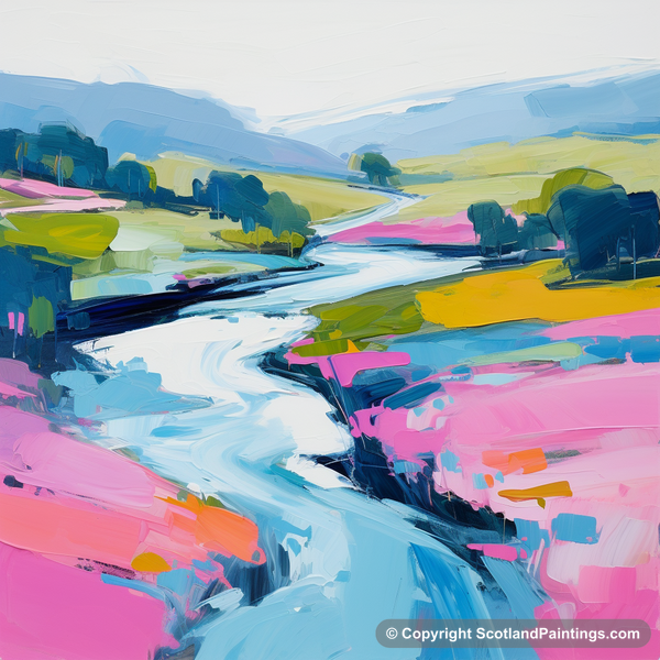 Painting - River Garry - Scotland in Summer