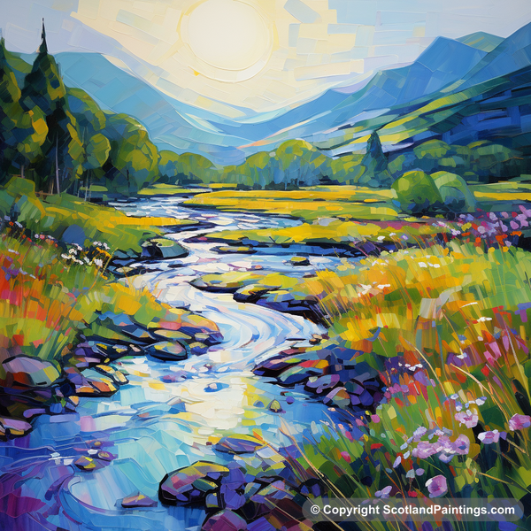 Painting - River Orchy - Scotland in Summer