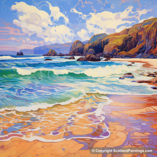 Painting - Durness Beach - Scotland in Summer