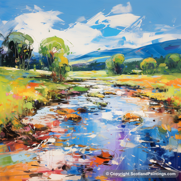 Painting - River Carron - Scotland in Summer