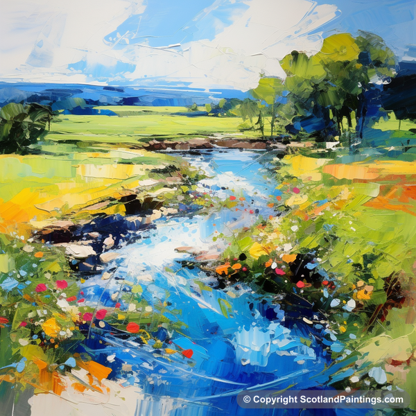 Painting - River Carron - Scotland in Summer