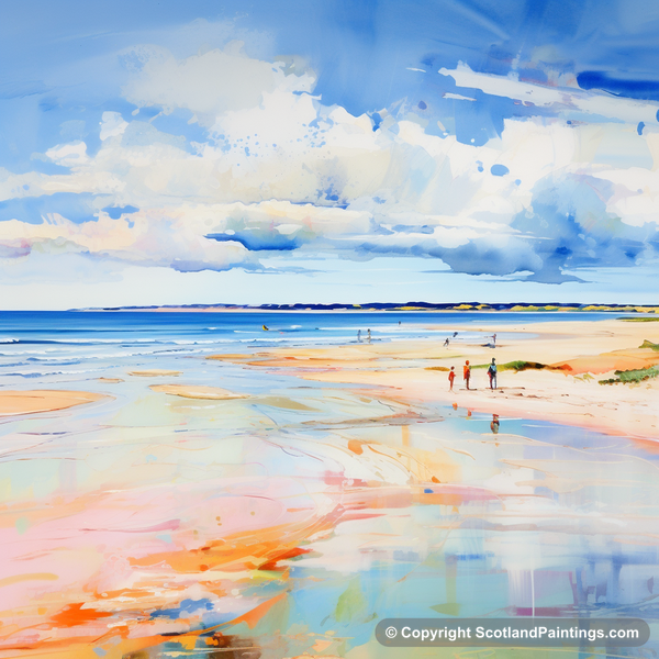 Painting - Nairn Beach - Scotland in Summer