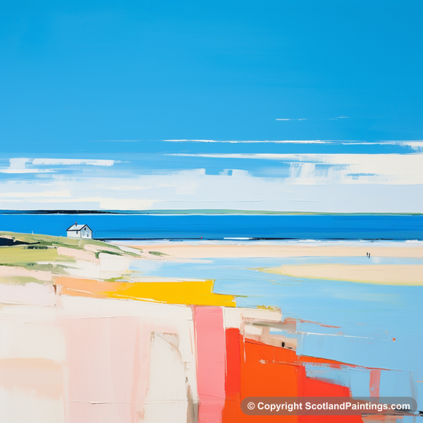Painting - St Cyrus Beach - Scotland in Summer