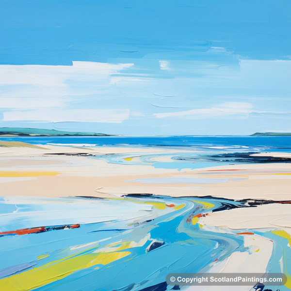 Painting - St Cyrus Beach - Scotland in Summer