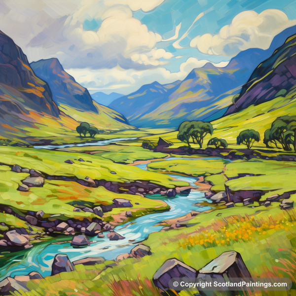 Painting - Glen Shiel - Scotland in Summer