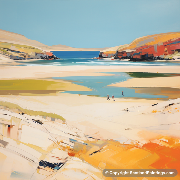 Painting - Sandwood Bay - Scotland in Summer