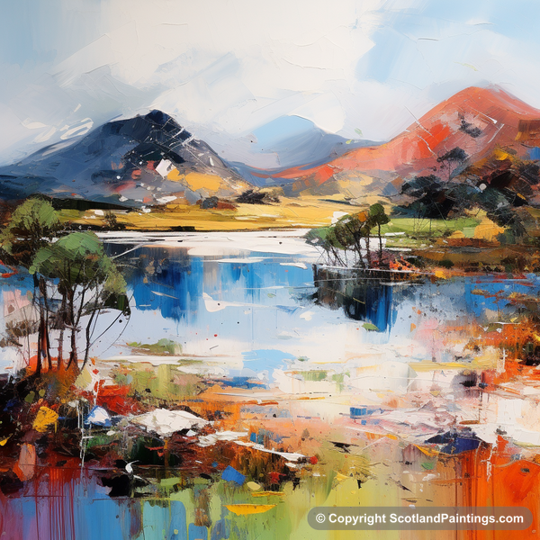 Painting - Loch Glencoul - Scotland in Summer