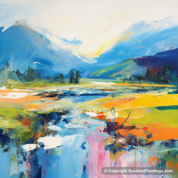 Painting - River Spean - Scotland in Summer