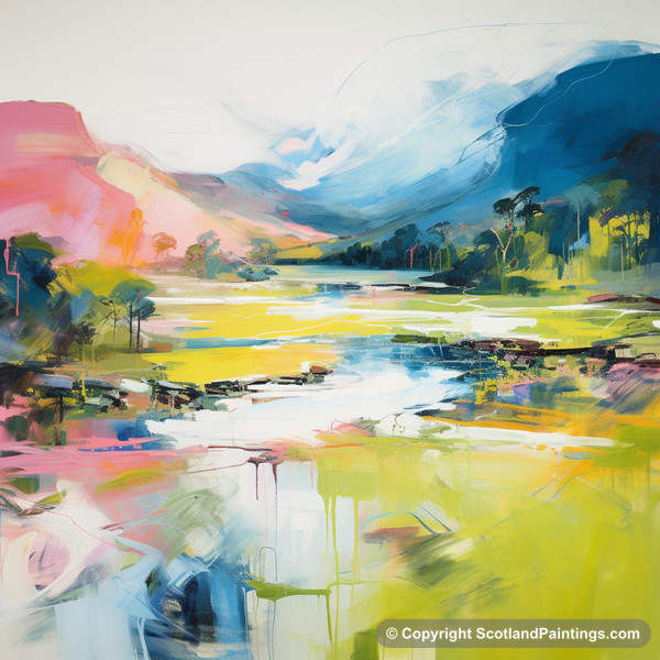 Painting - River Spean - Scotland in Summer