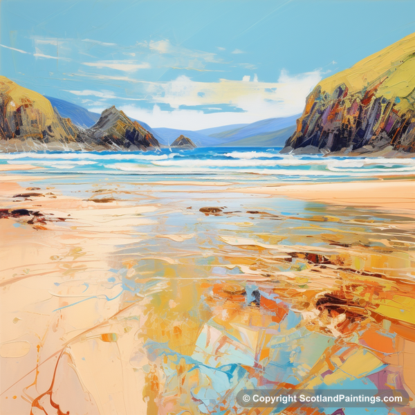 Painting - Durness Beach - Scotland in Summer