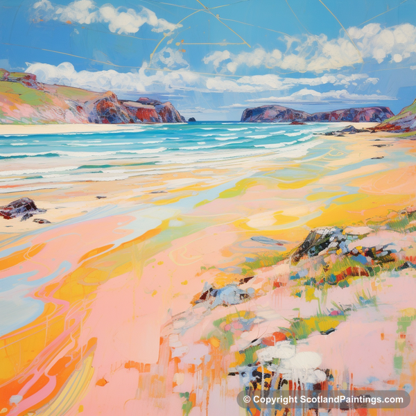 Painting - Durness Beach - Scotland in Summer