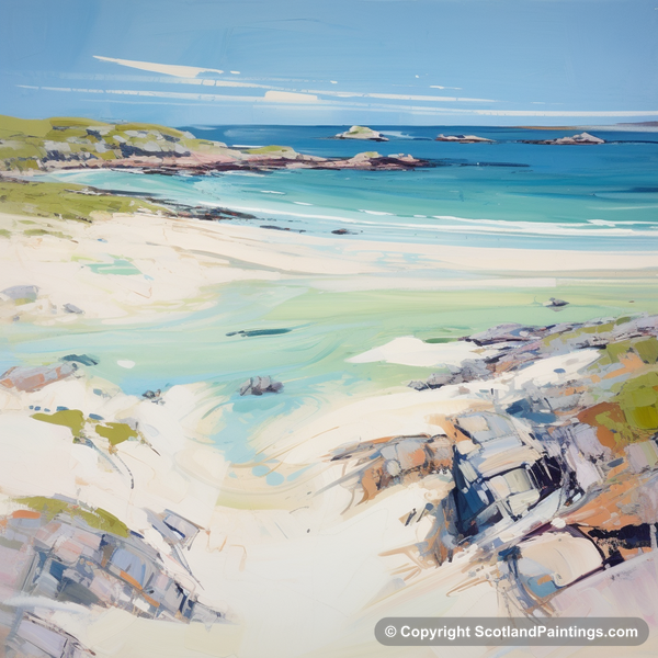 Painting - Achmelvich Beach - Scotland in Summer