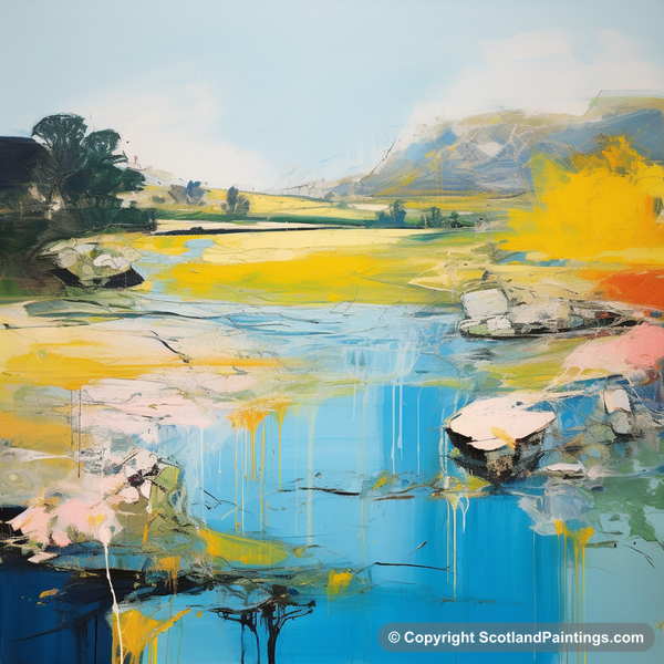 Painting - River Almond - Scotland in Summer