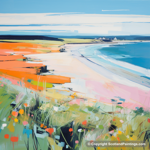 Painting - Lunan Bay - Scotland in Summer