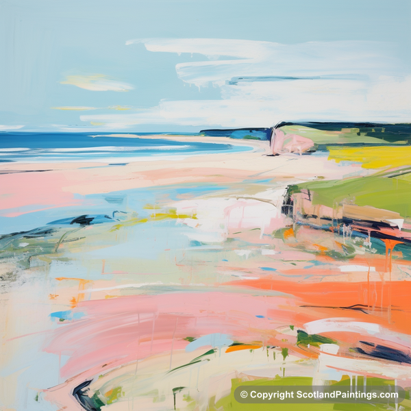 Painting - Lunan Bay - Scotland in Summer