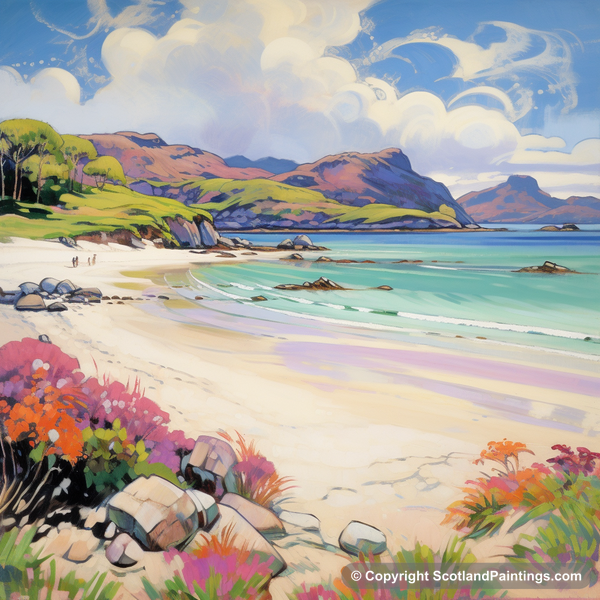 Painting - Silver Sands of Morar - Scotland in Summer