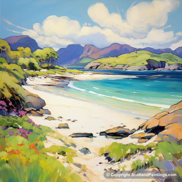 Painting - Silver Sands of Morar - Scotland in Summer