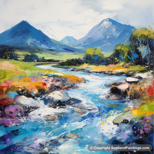 Painting - River Etive - Scotland in Summer