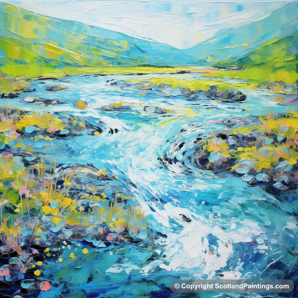 Painting - River Etive - Scotland in Summer