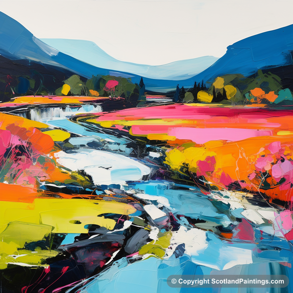 Painting - River Orchy - Scotland in Summer