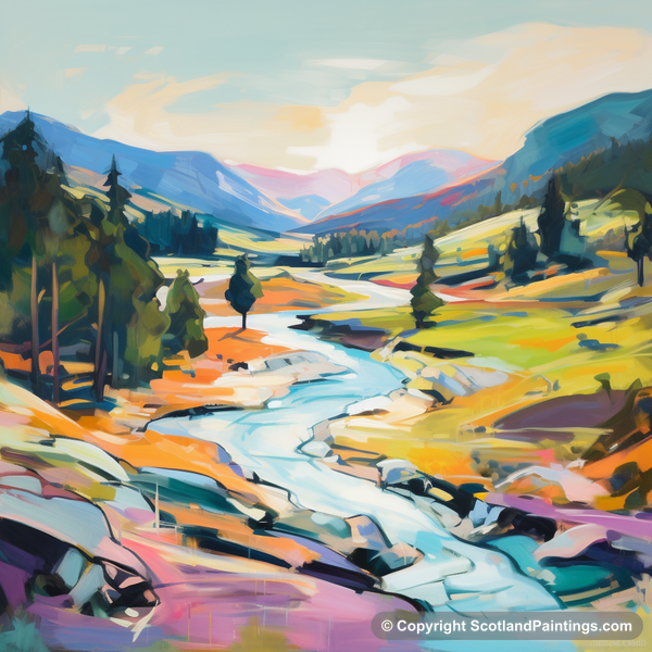 Painting - Glen Feshie - Scotland in Summer