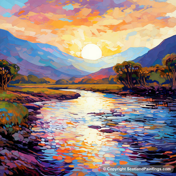 Painting - River Spean - Scotland in Summer