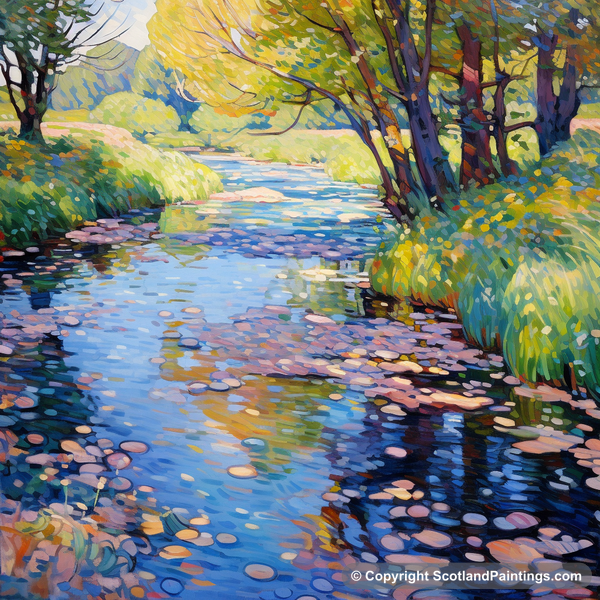 Painting - River Almond - Scotland in Summer