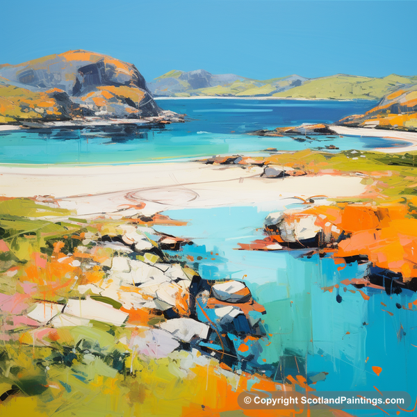 Painting - Achmelvich Bay - Scotland in Summer