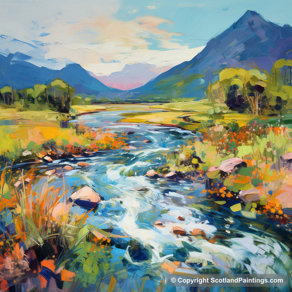 Painting - River Etive - Scotland in Summer