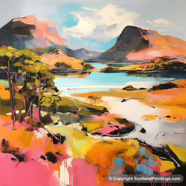 Painting - Loch Maree - Scotland in Summer