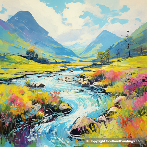 Painting - Glen Etive - Scotland in Summer