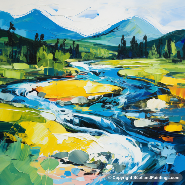 Painting - River Spean - Scotland in Summer