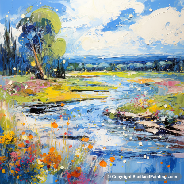 Painting - River Tay - Scotland in Summer