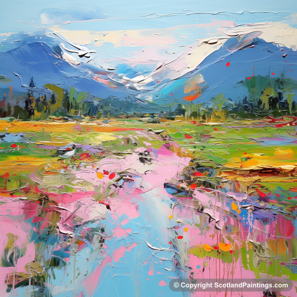 Painting - River Spean - Scotland in Summer