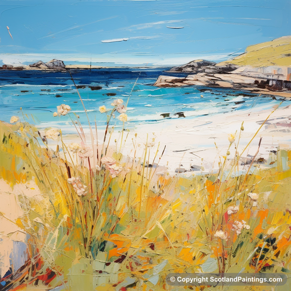 Painting - Achmelvich Beach - Scotland in Summer