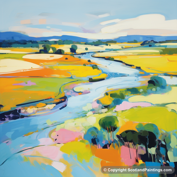 Painting - River Lossie - Scotland in Summer