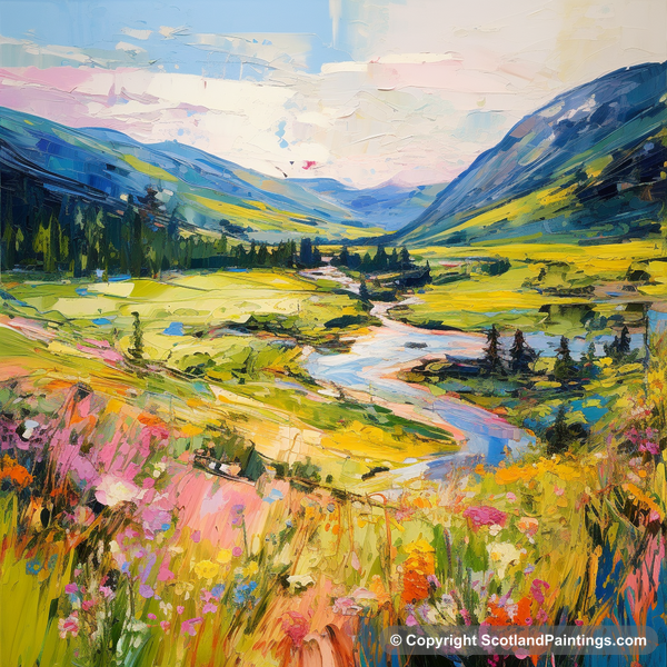 Painting - Glen Strathfarrar - Scotland in Summer